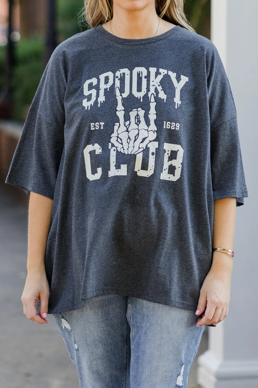 Halloween Print Crew Neck T-shirt