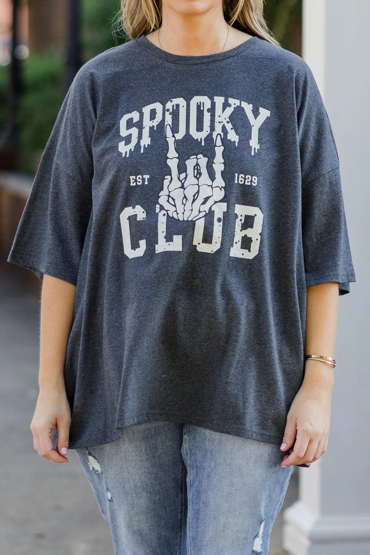Halloween Print Crew Neck T-shirt