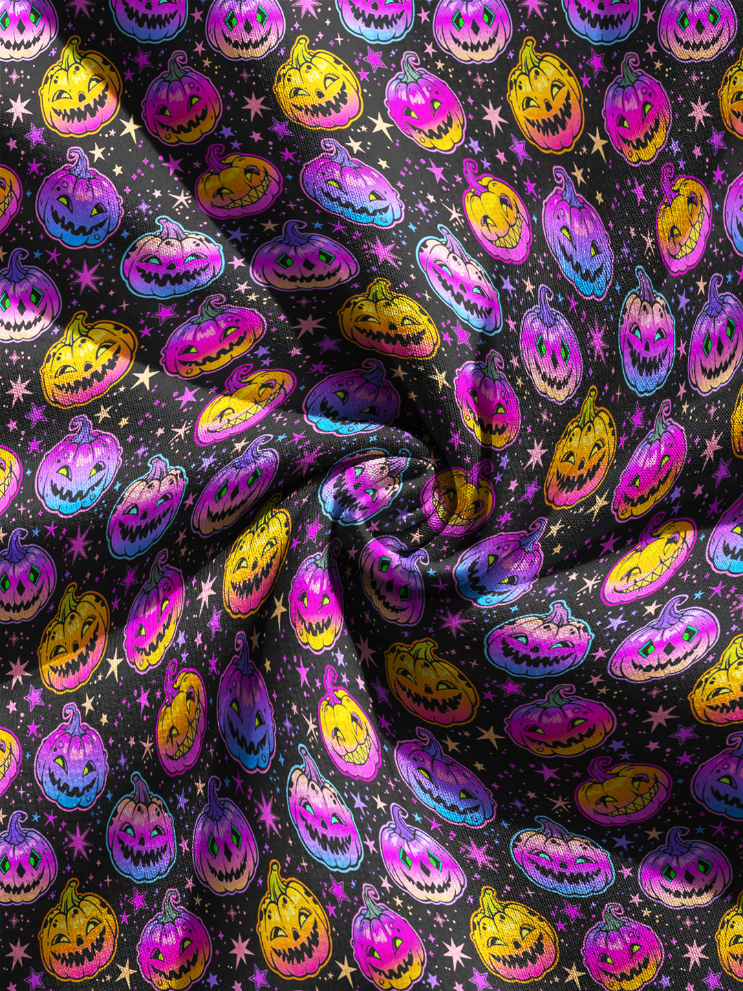 Halloween Pumpkin Invisible Zipper Romper