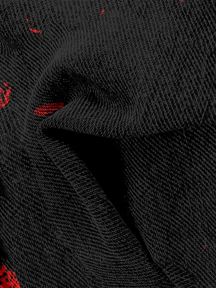 Women's  Hallloween Spooky Cotton Flared Jeans Pants