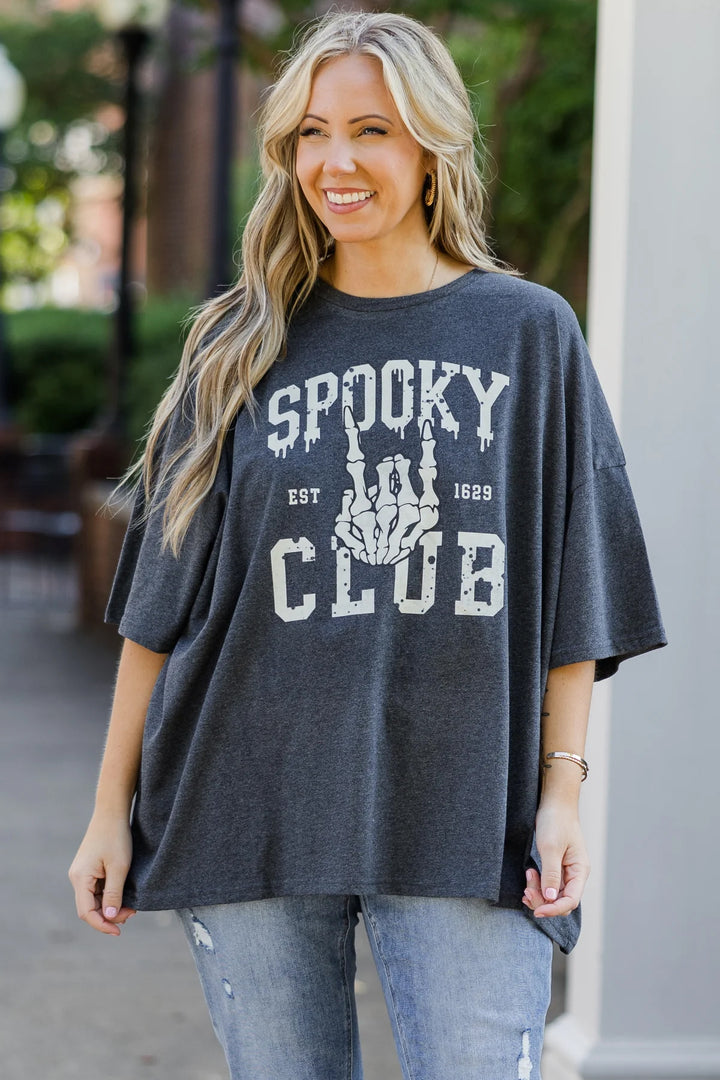 Halloween Print Crew Neck T-shirt