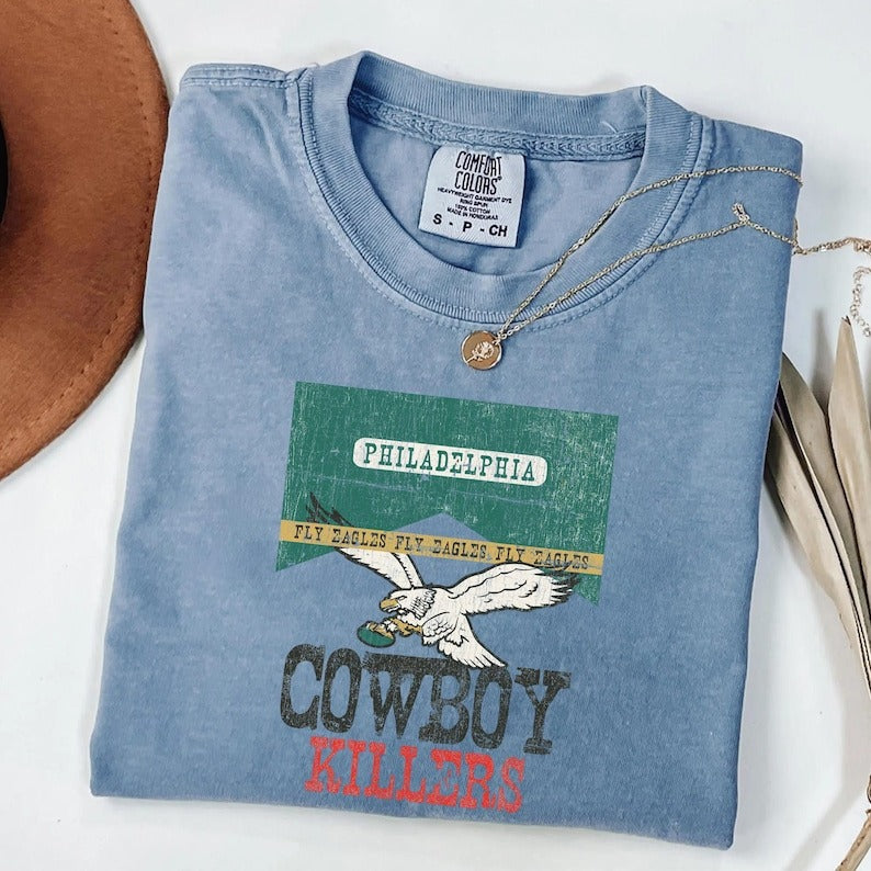 Philadelphia Cowboy Killers Cotton Crew Neck T-Shirt