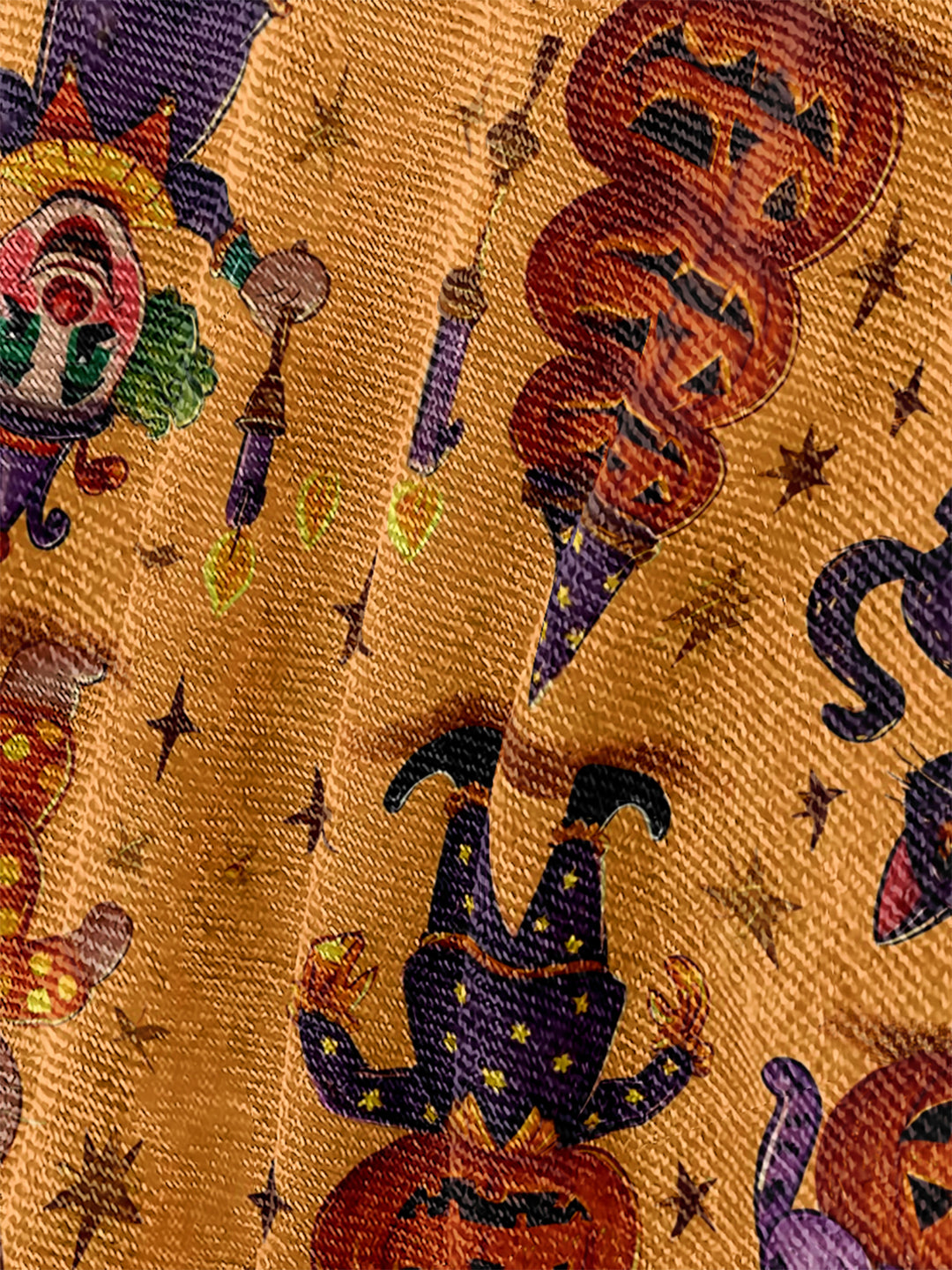 Women's  Hallloween Pumpkin Cotton Flared Jeans Pants