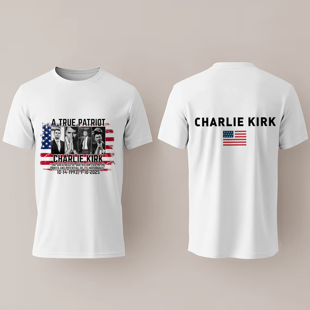 Charlie Kirk Freedom Crew Neck T-shirt