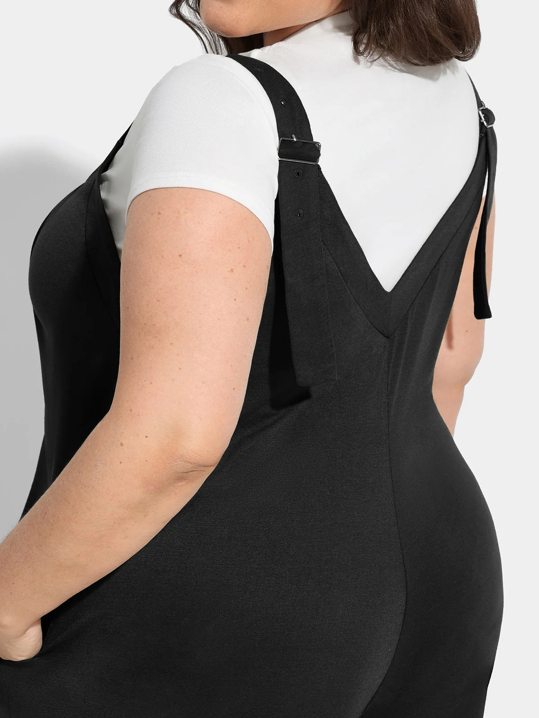 Pockets Pleated Cami Wide Leg Jumpsuit