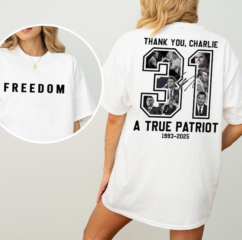 Freedom Charlie Kirk Crew Neck T-shirt