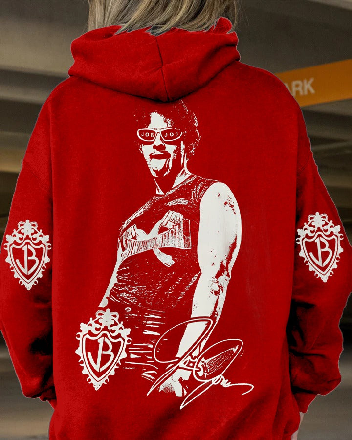 Vintage Jonas Brothers Loose Fit Hooded Sweatshirt With Pockets