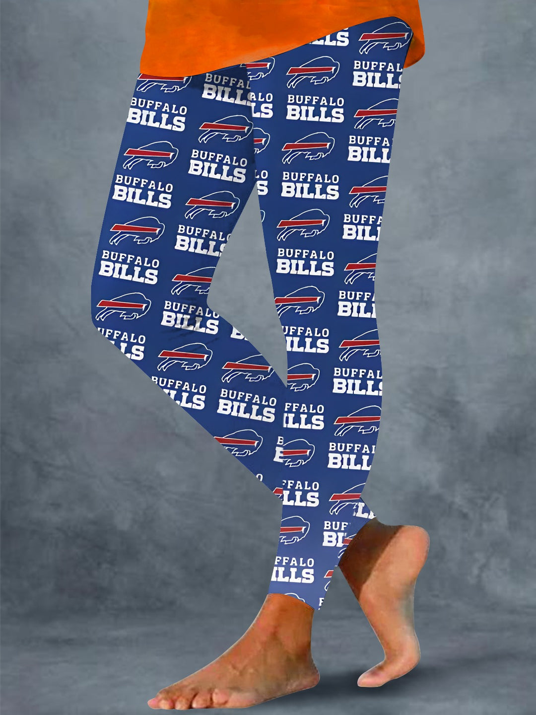 Buffalo Footballl Print Leggings