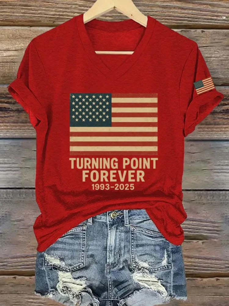 In Memory Of Charlie Kirk V-neck T-Shirt