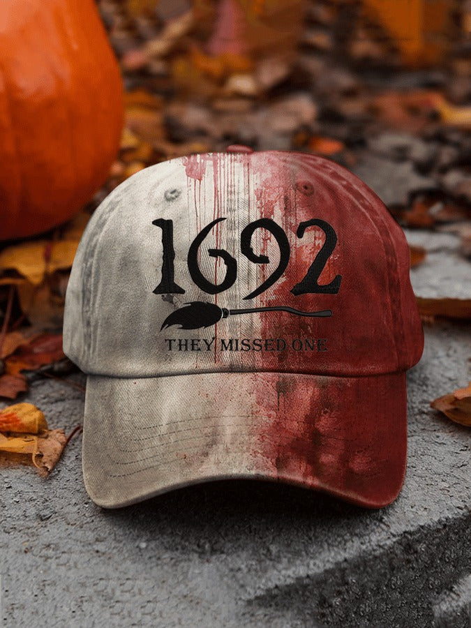 Bloodstained Halloween 1692 Print Baseball Cap