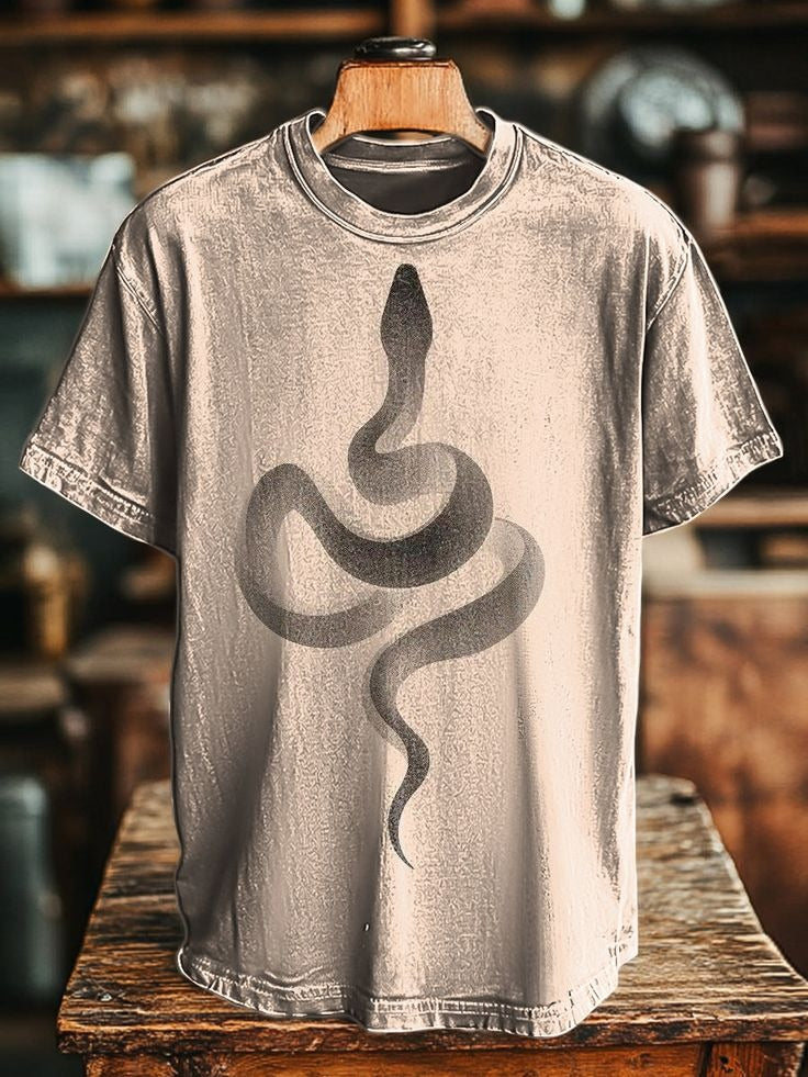Vintage Snake Crew Neck T-shirt