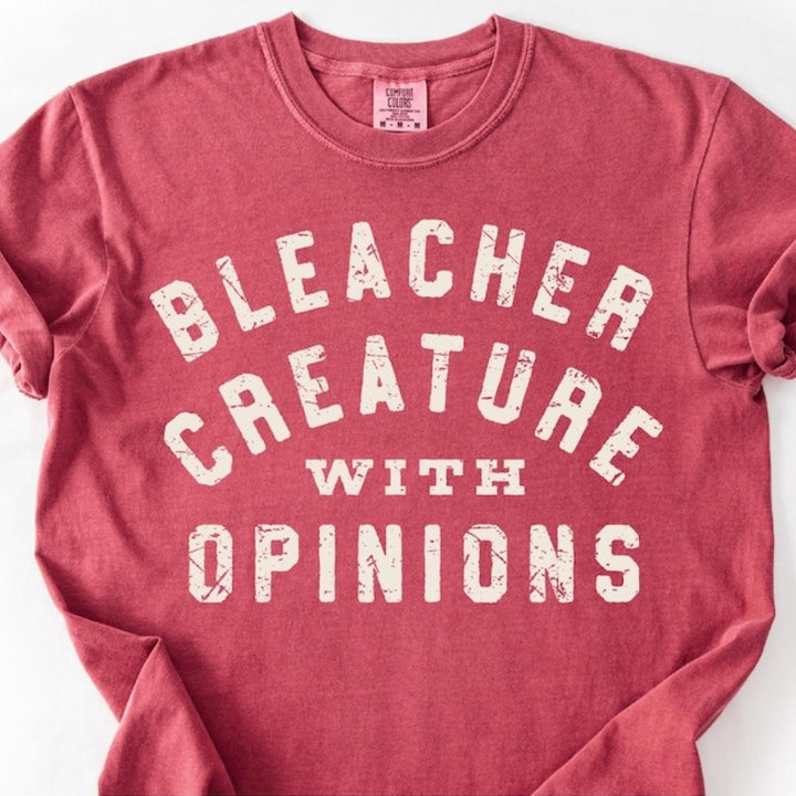 Bleacher Creature With Opinions Print Crew Neck T-shirt