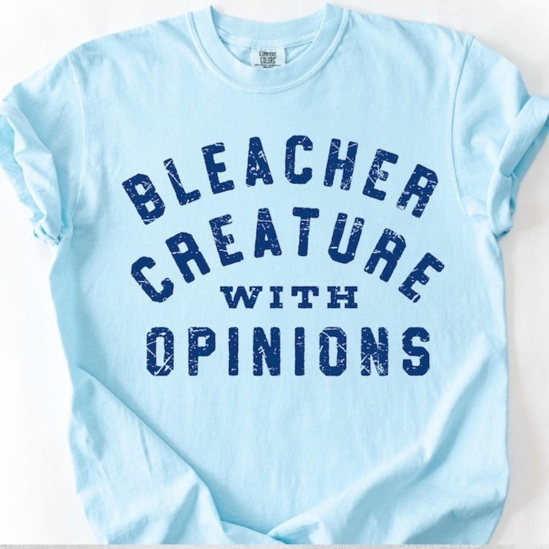 Bleacher Creature With Opinions Print Crew Neck T-shirt