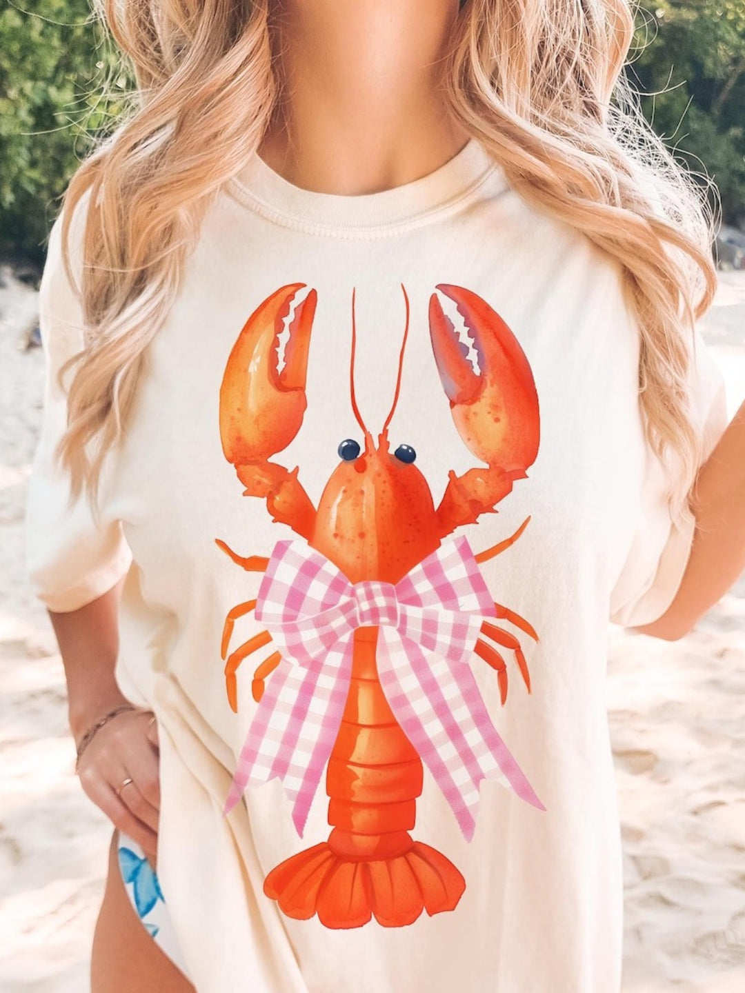 Coquette Lobster Crew Neck T-shirt
