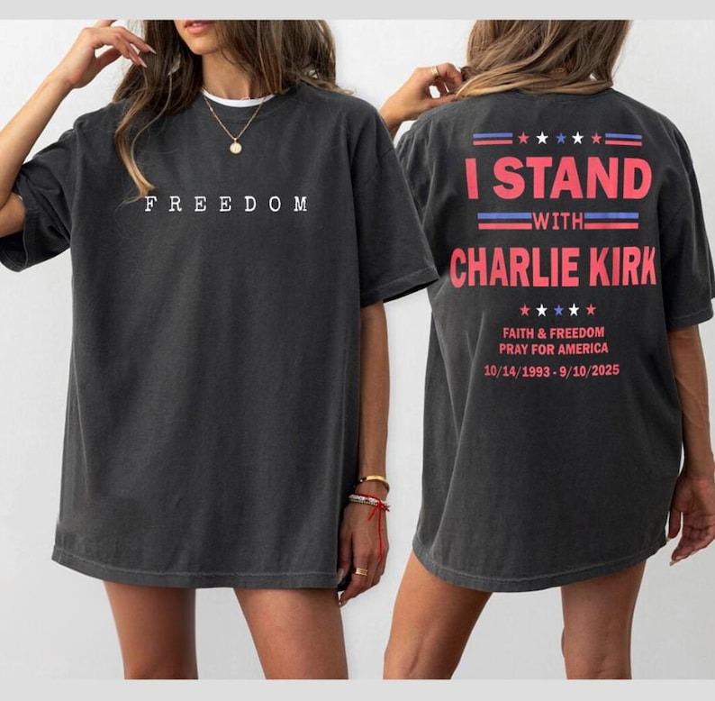 Charlie Kirk Memorial Shirt Crew Neck T-shirt