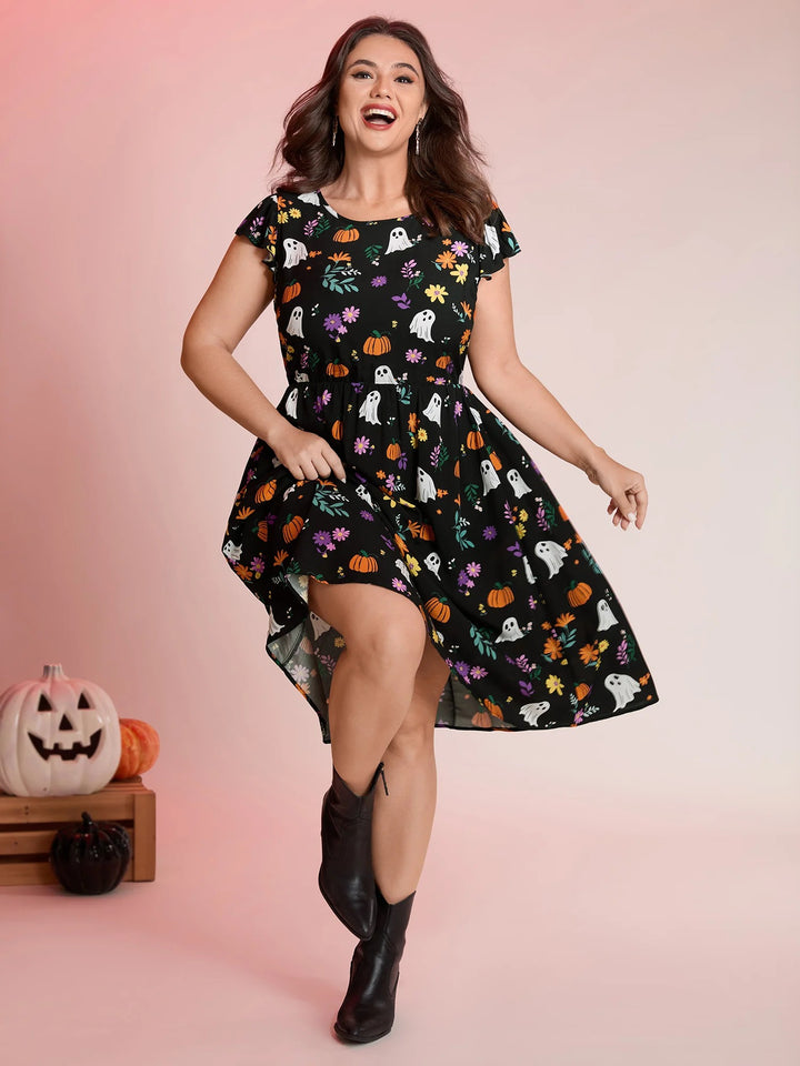 Ghost Party Rayon Pockets Midi Dress