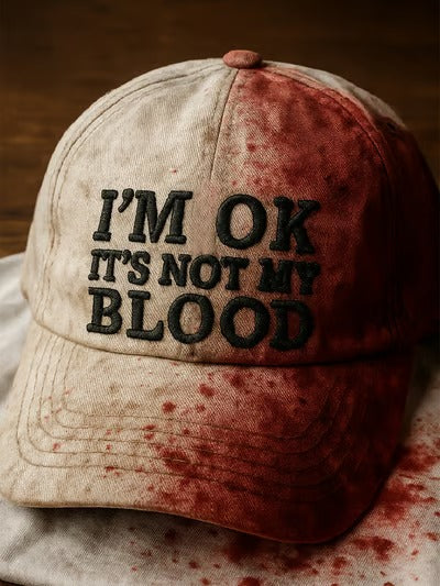 Unisex Halloween Bloody Art Print Baseball Cap