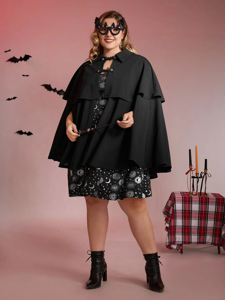 Halloween Gothic Stretchy Cloak Jacket