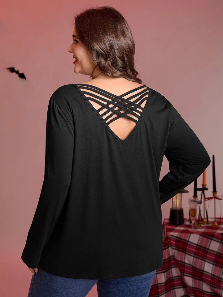 Supersoft Backless Cross-Tie T-Shirt