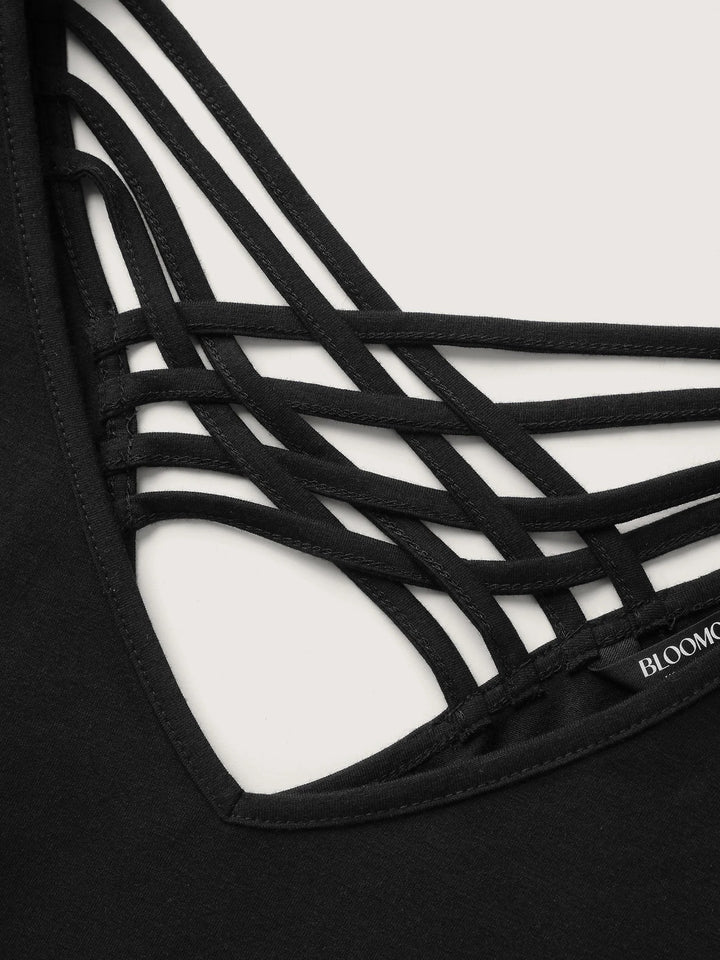 Supersoft Backless Cross-Tie T-Shirt