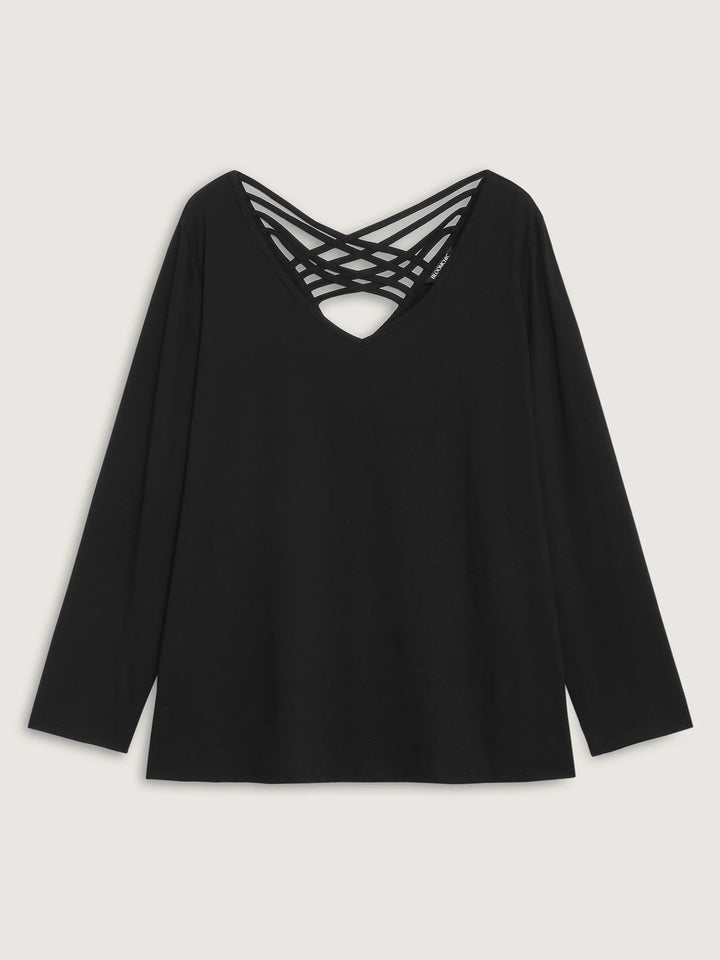 Supersoft Backless Cross-Tie T-Shirt