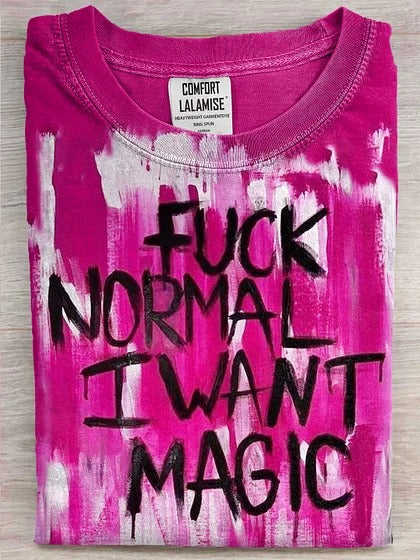 Funny Art Print Cotton Casual Short Sleeve T-shirt