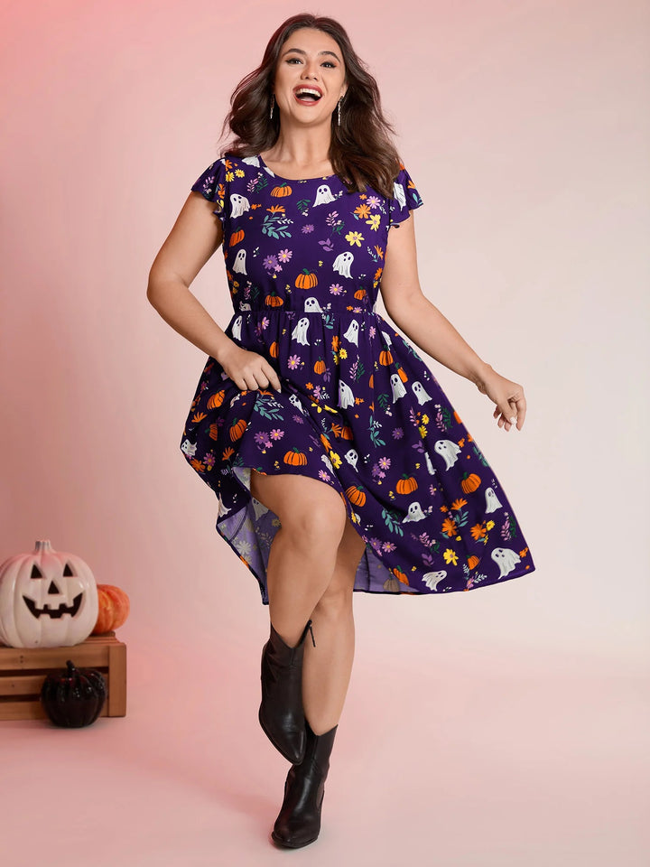 Ghost Party Rayon Pockets Midi Dress