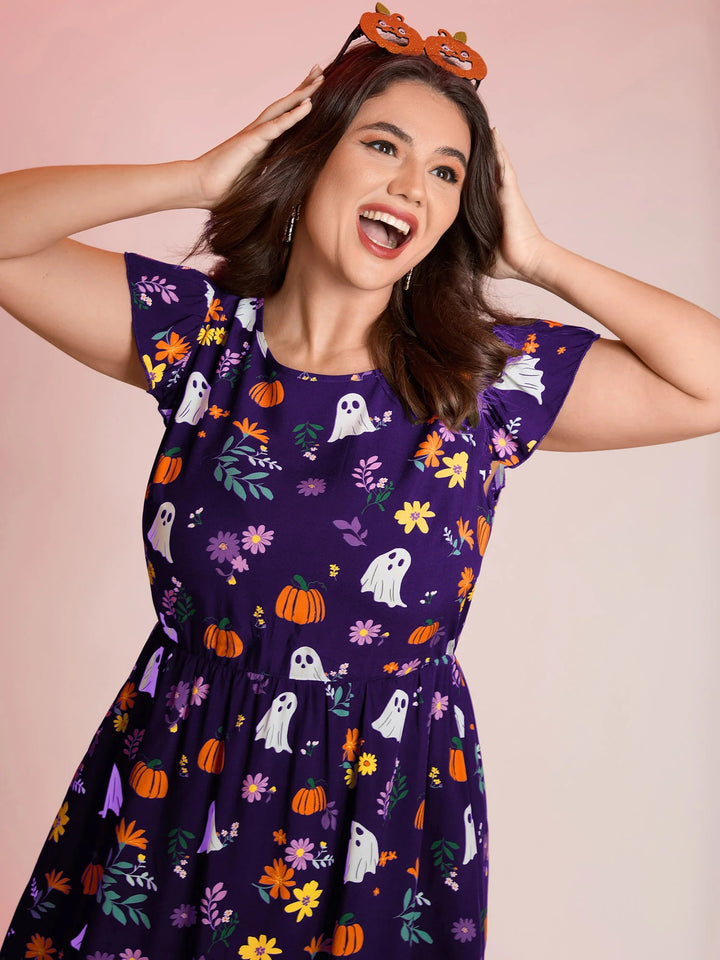 Ghost Party Rayon Pockets Midi Dress