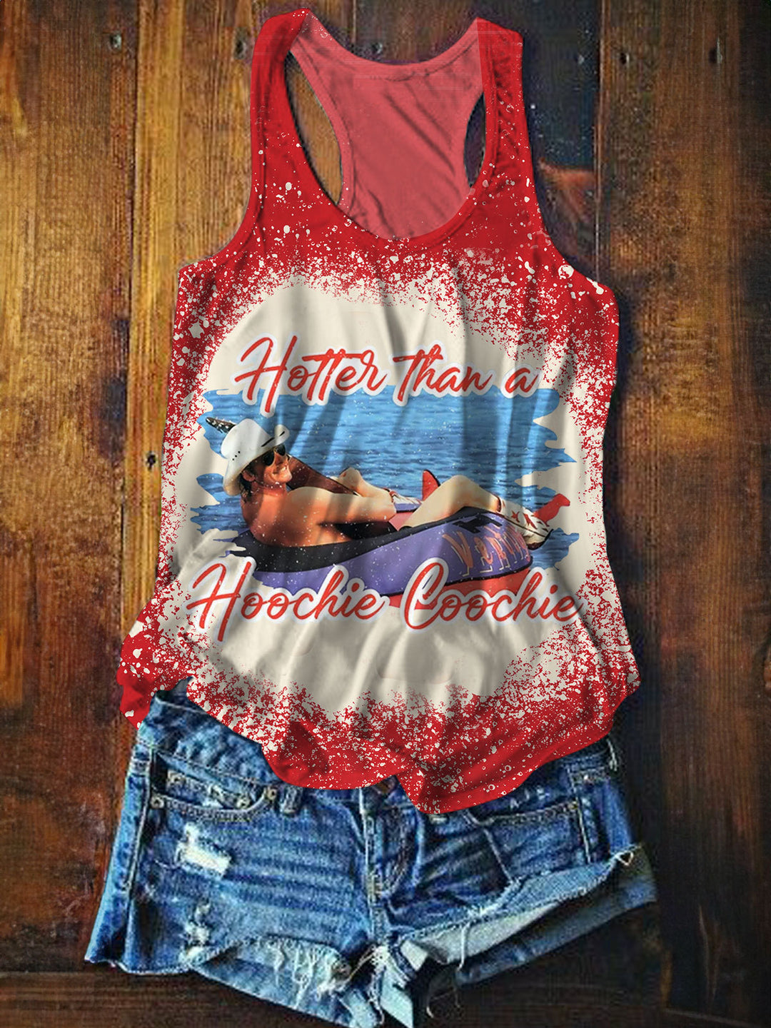 Country Music Printed Casual Tank Top