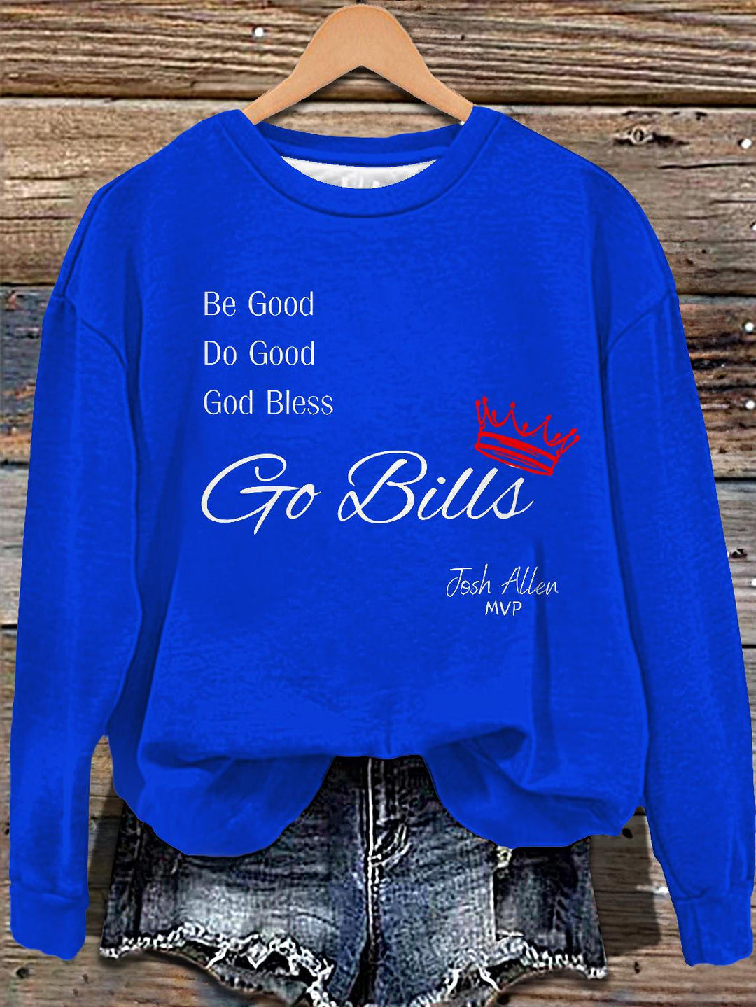 Buffalo Bills Football Printed Long Sleeve Casual Top