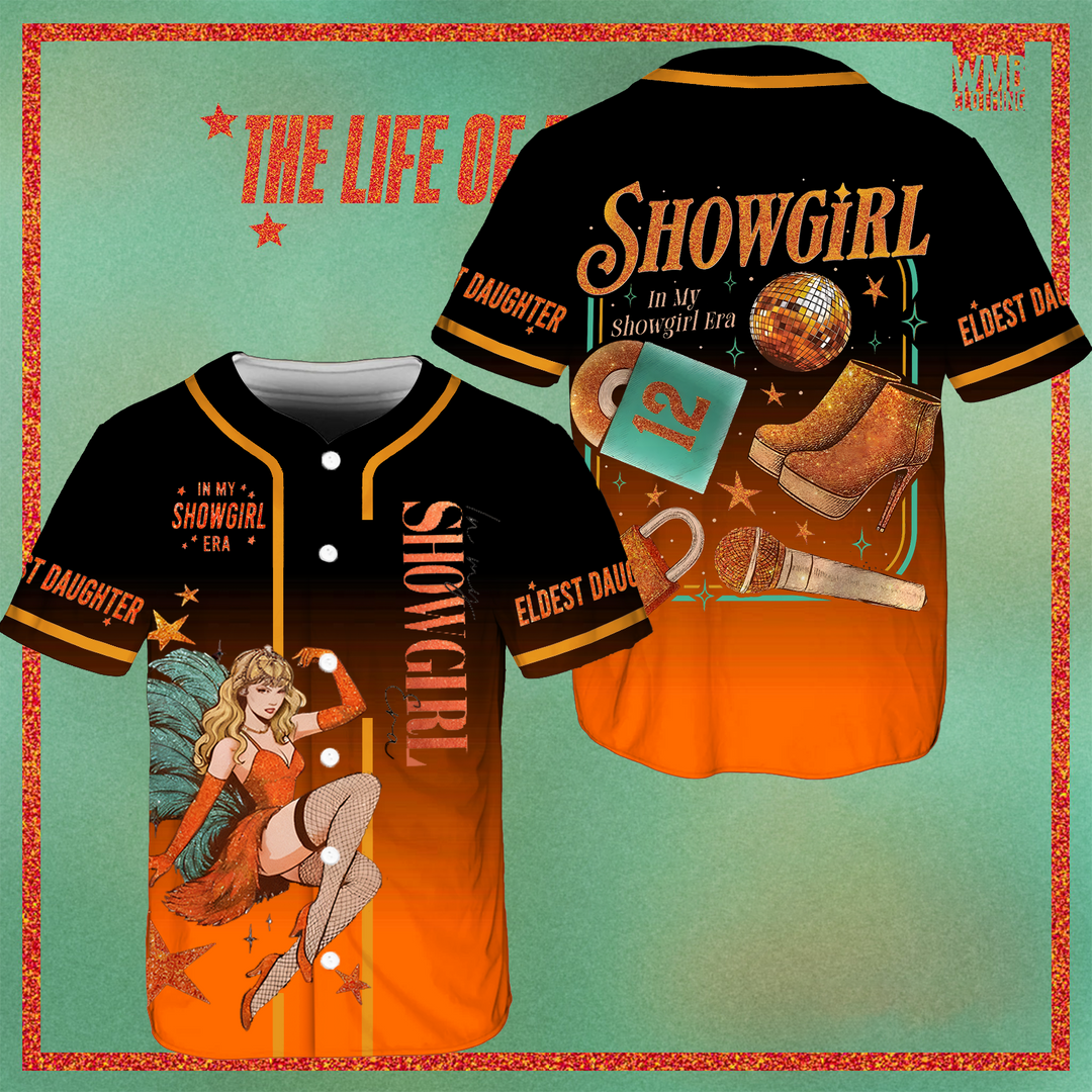In My Showgirl Era Glitter Baseball Jersey
