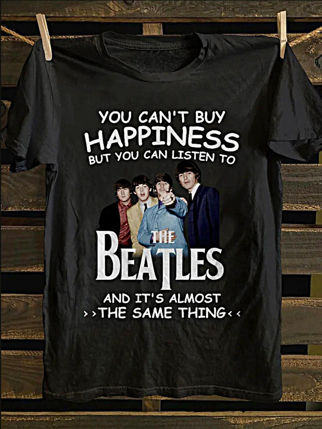 You Can Listen To The Beatles Print Crew Neck T-shirt