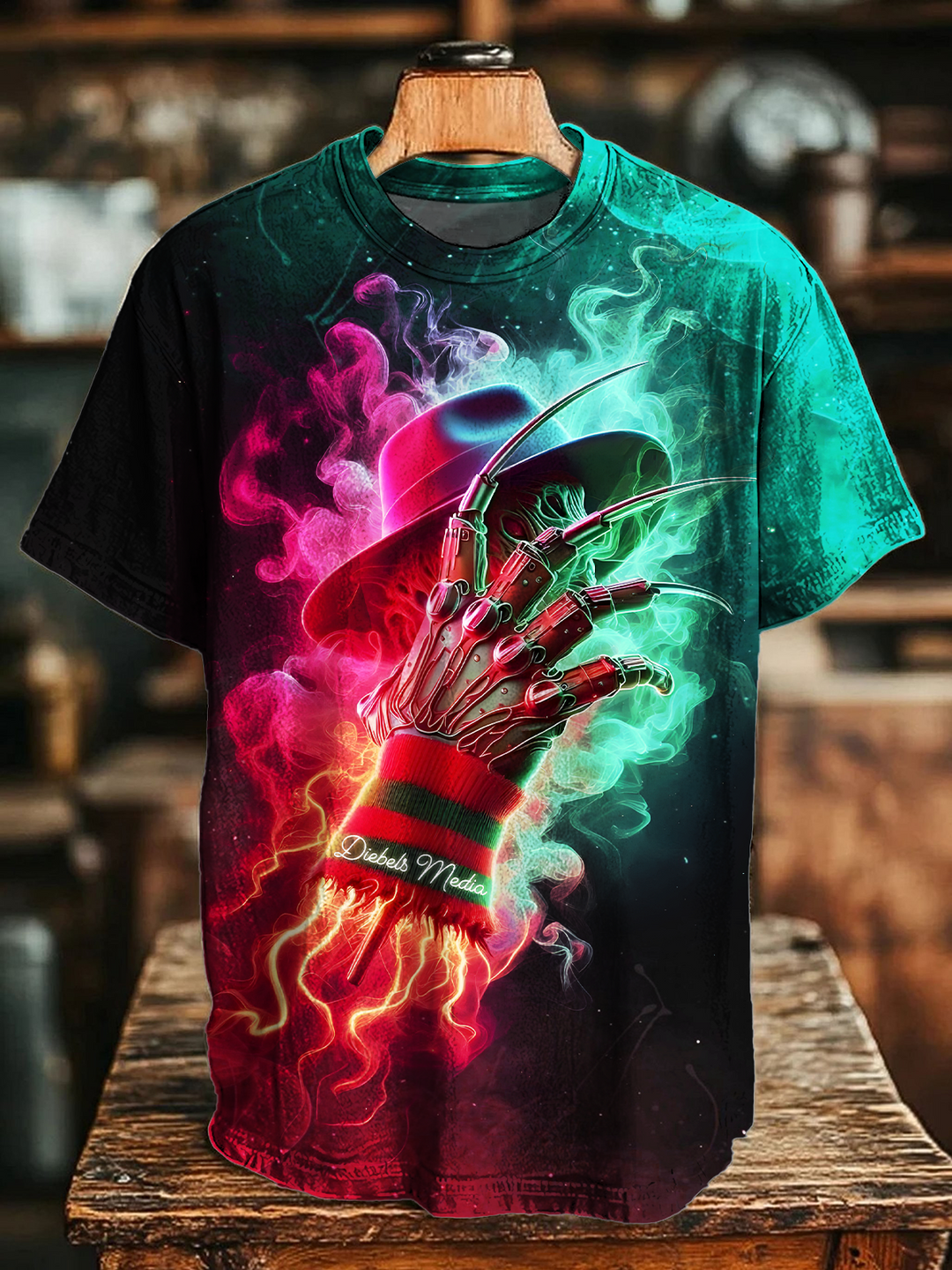 Halloween Scary Characters Crew Neck T-shirt