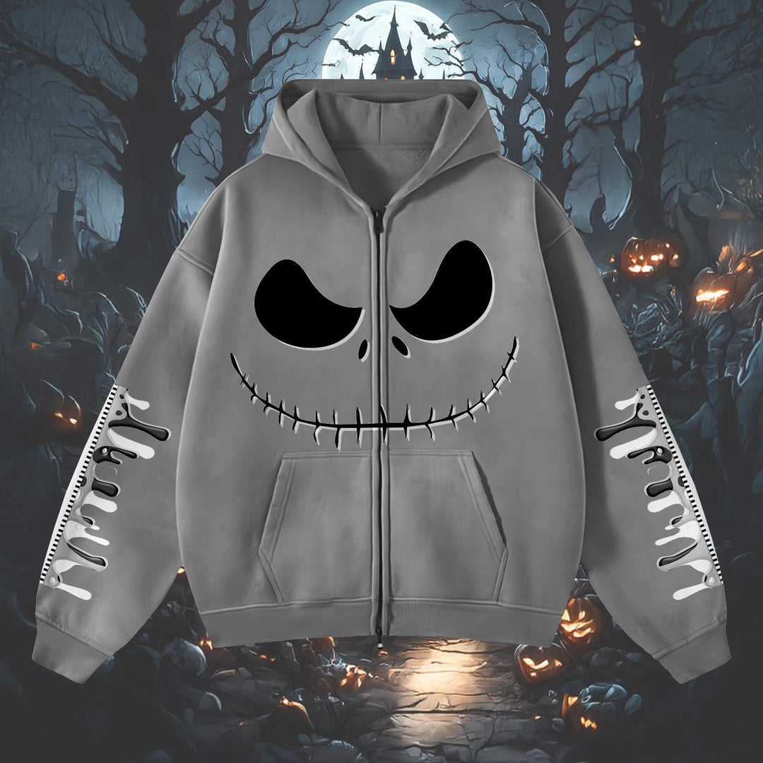 The Nightmare Before Christmas Zippered Sweatshirt Jacket