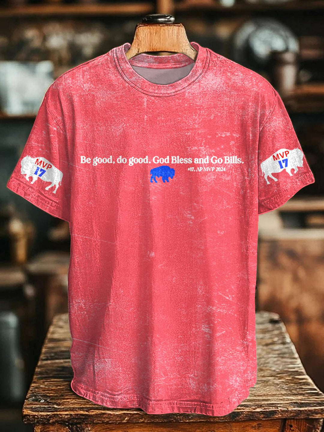 Josh Allen MVP Be Good Do Good Go Bills Crew Neck T-shirt
