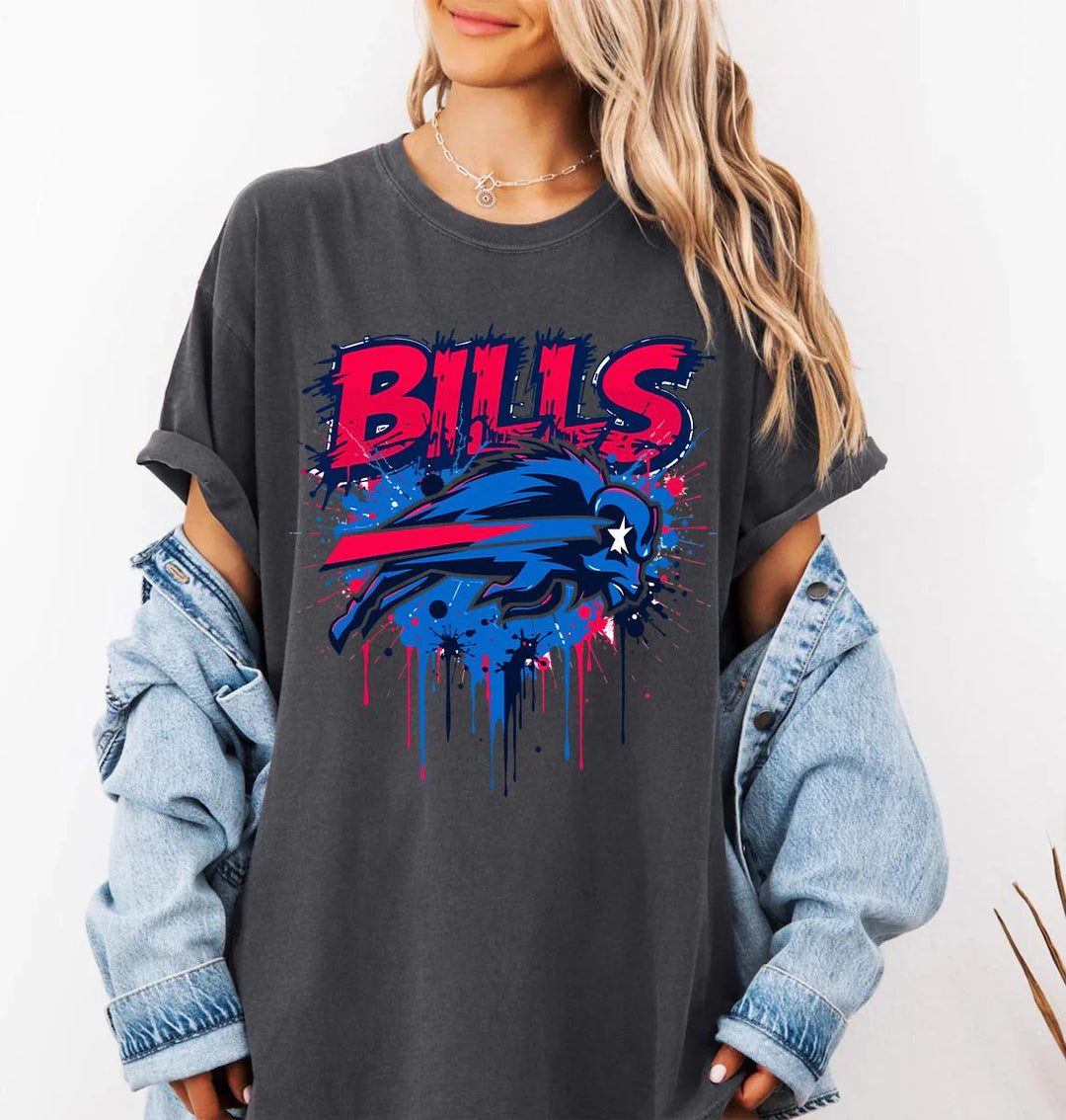 Go Bills Buffalo Football Unisex Washed Tee