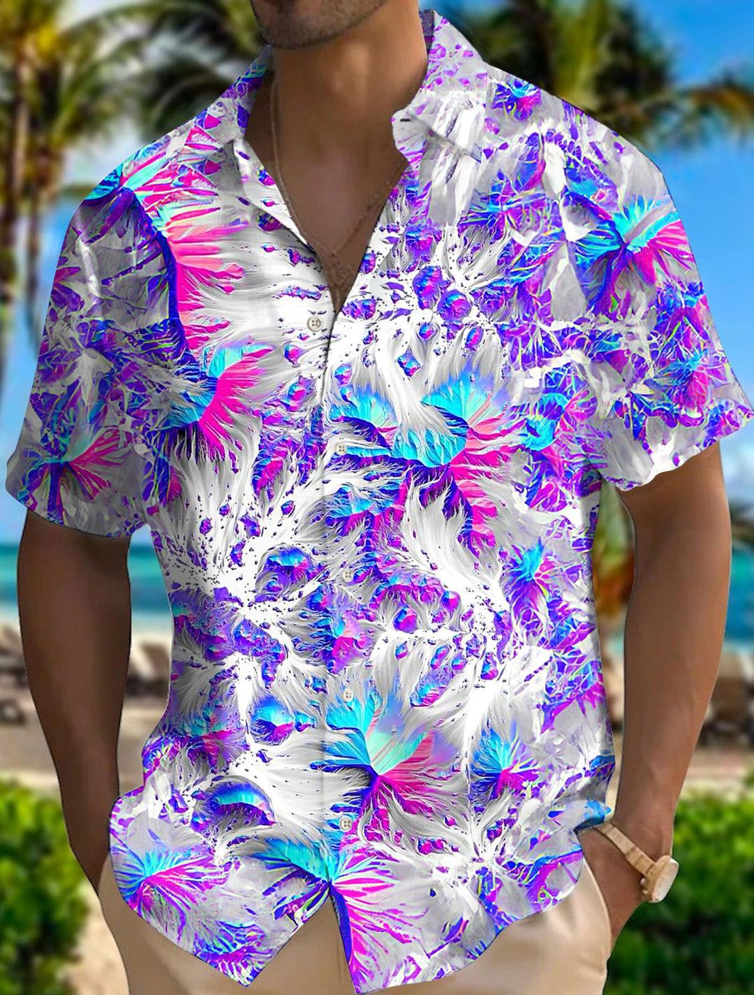 Men's Colorful Aesthetic Short Sleeve Shirts