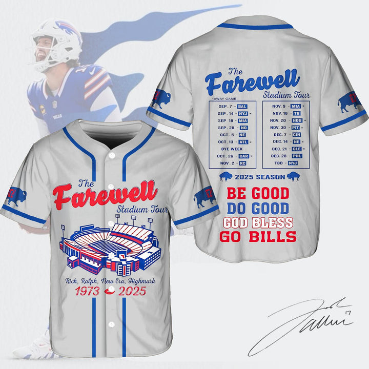 Buffalo Bills Baseball Jersey