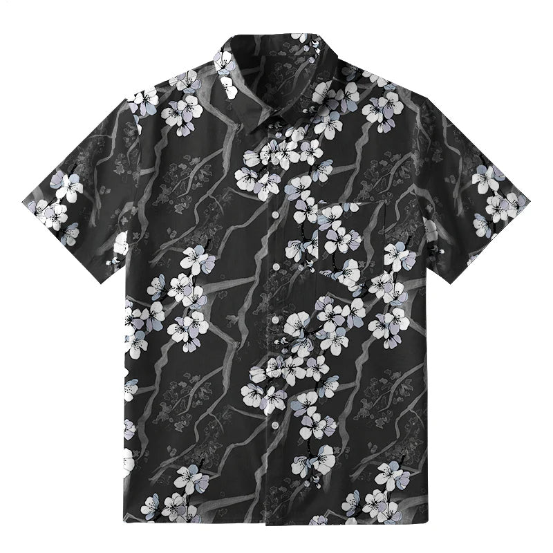 Sakura With Branches Button-up Shirt