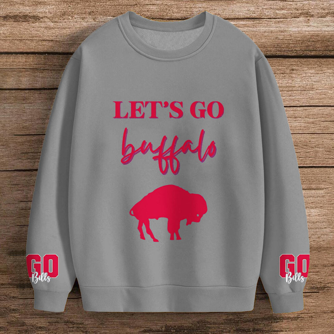 Buffalo Bills Football Printed Long Sleeve Casual Top