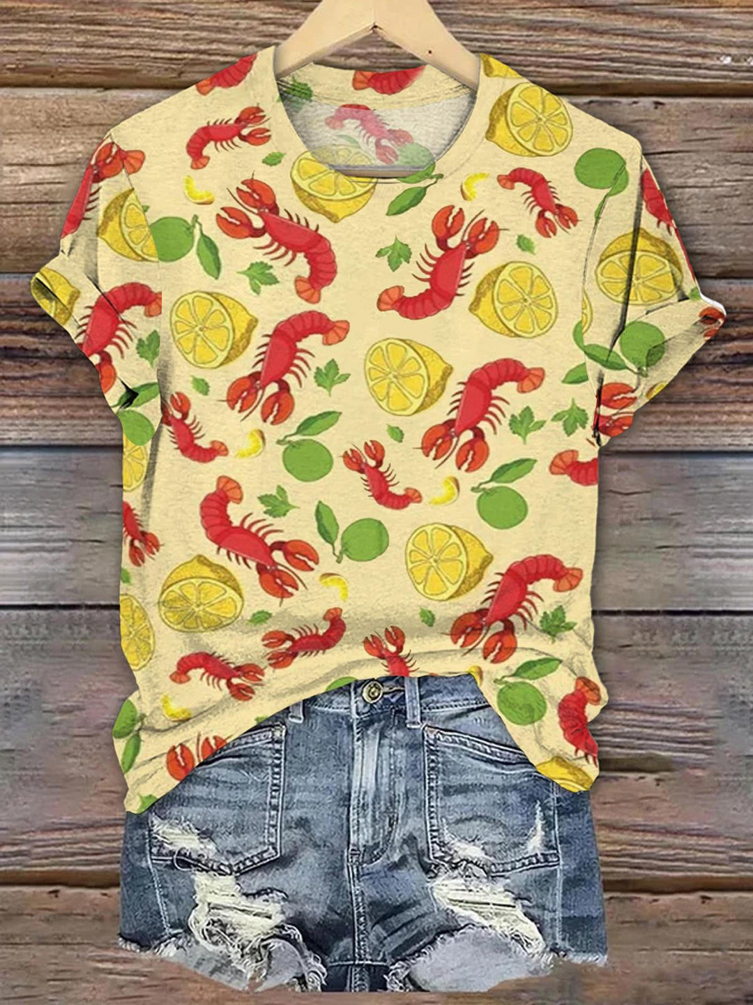 Funny Crawfish Boil Printed T-shirt