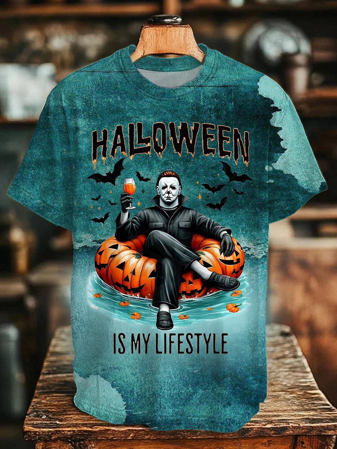 Halloween Classic Retro Crew Neck T-shirt