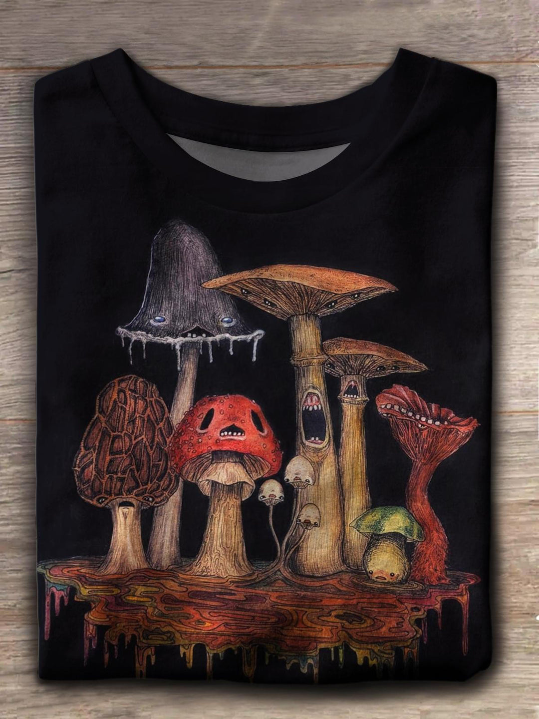 The Miserable Mushrooms Crew Neck T-shirt