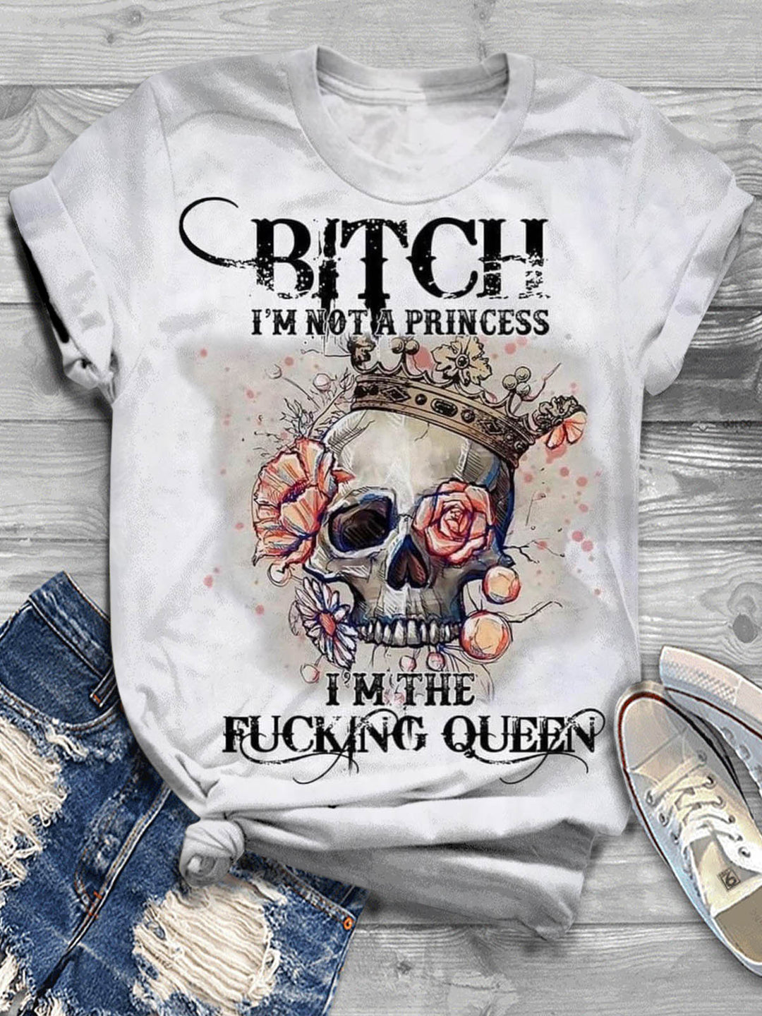 I'm Not A Princess Crew Neck T-shirt