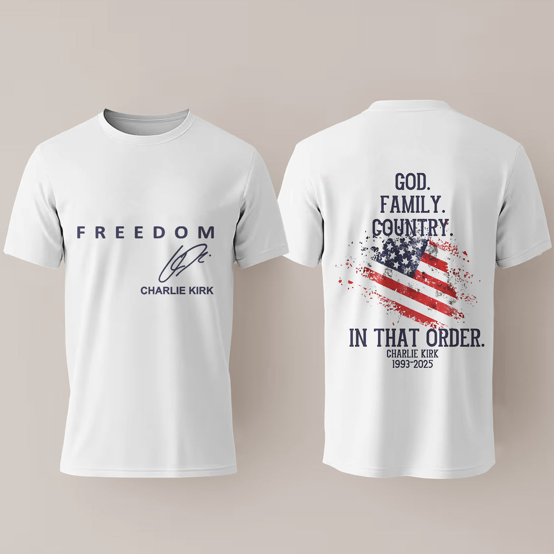 Freedom Unisex Cotton Crew Neck T-shirt