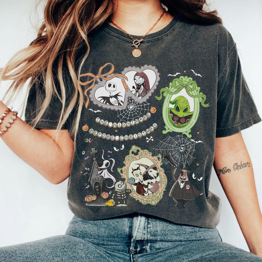 The Nightmare Before Christmas Printed Crew Neck T-shirt