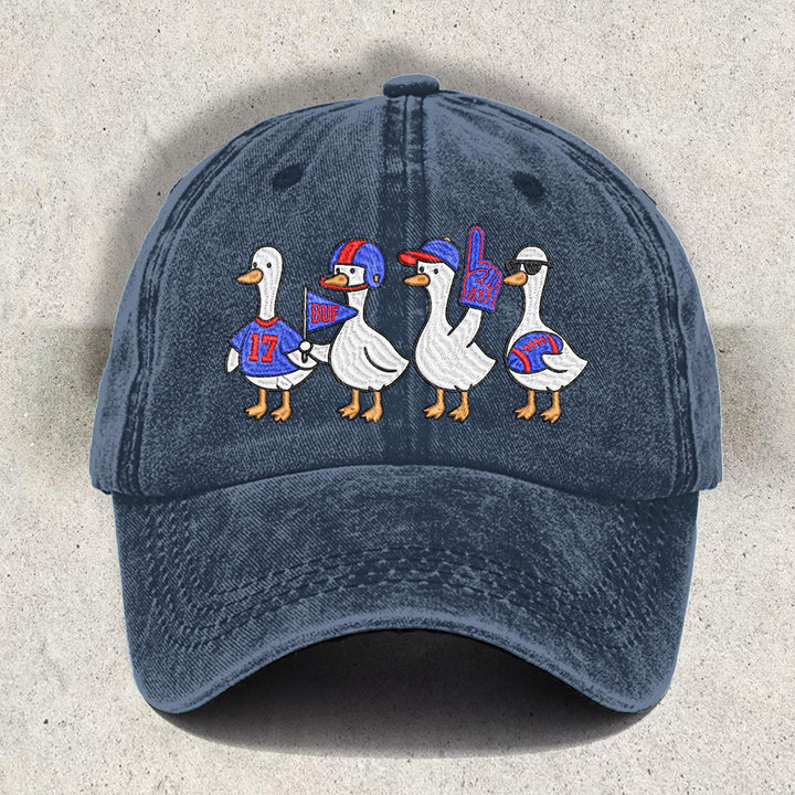 Fun Buffalo Cartoon Printed Baseball Cap