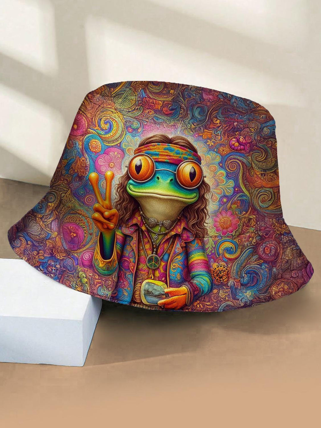 Hippie Frog Bucket Hat