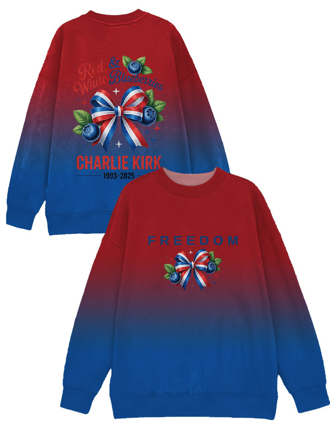 Freedom Printed Long Sleeve Casual Top