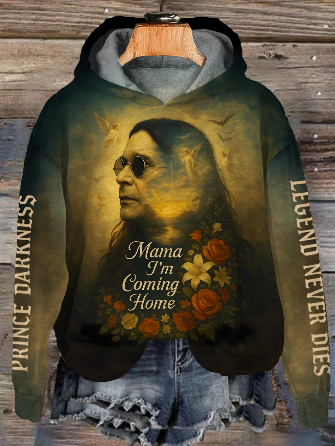 Mama I'm Comin Home Ozzy Osbourne Long Sleeve Printed Hoodie